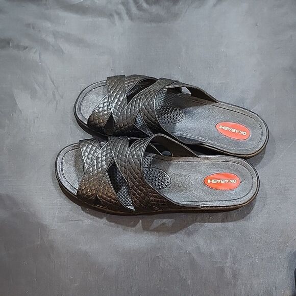OKABASHI CROSS STRAP WOMEN'S SANDALS - Picture 4 of 16